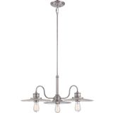 Fleet Nickel Triple Pendant Light